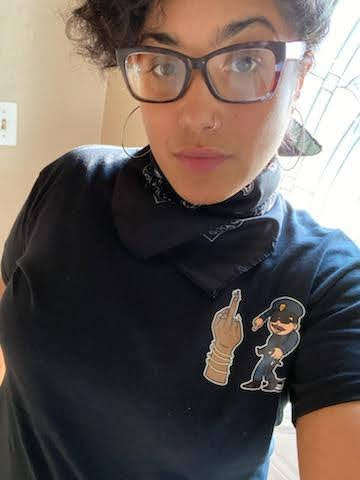 F12 for Women - woman wearing bold statement shirt